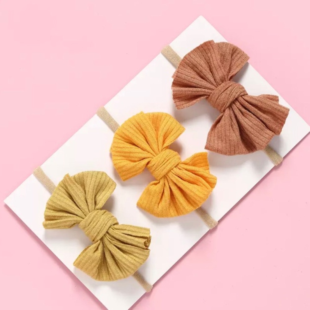 New Set of 3 Baby/Toddler set of Bows